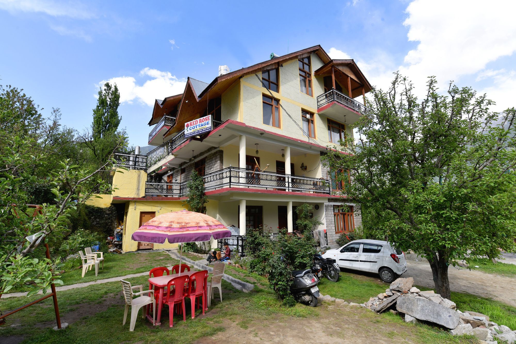 Oyo 13232 Red Rose Cottage Manāli Extérieur photo