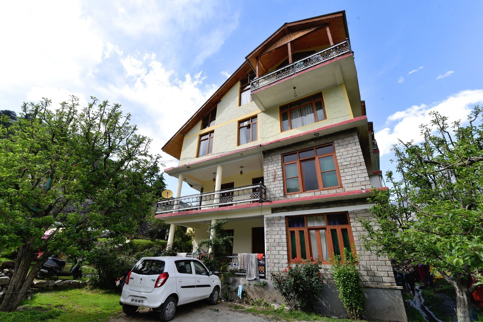 Oyo 13232 Red Rose Cottage Manāli Extérieur photo